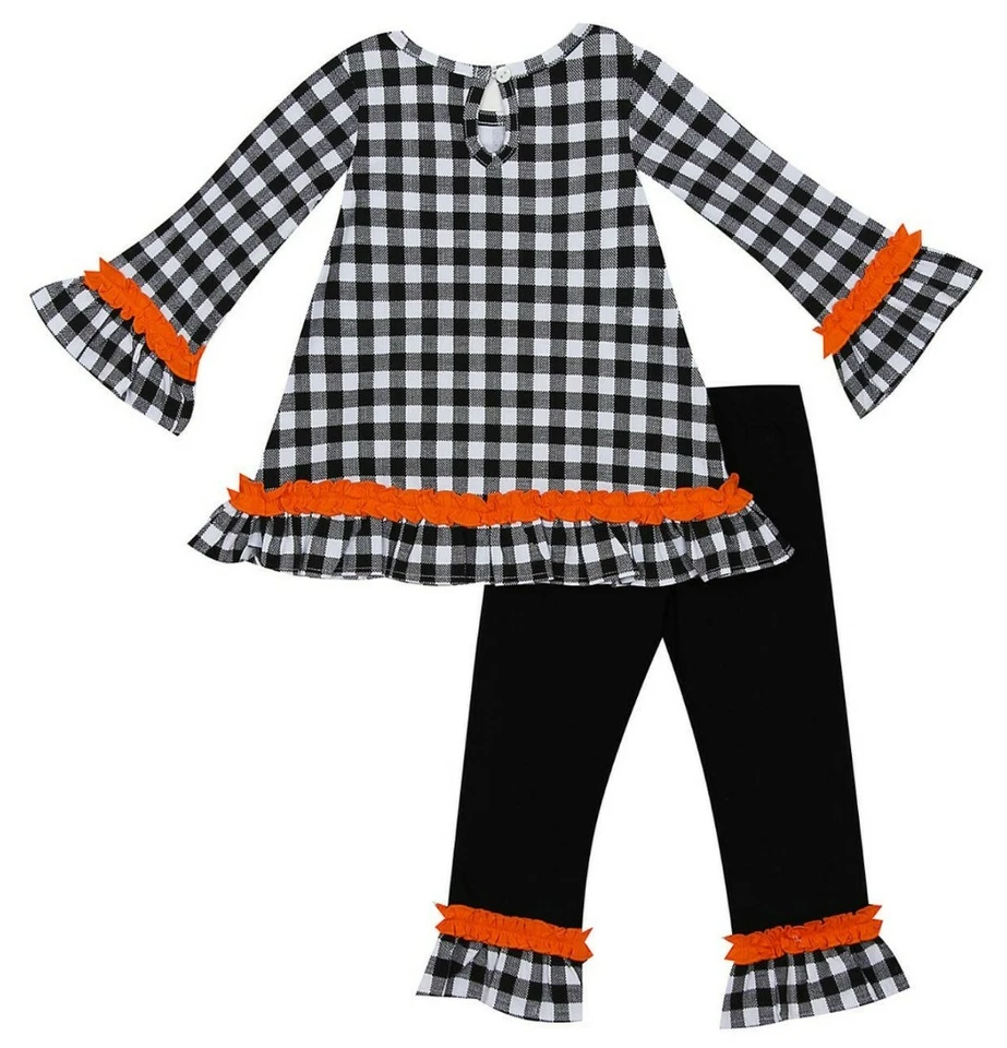 Rare Editions Baby Girl's Harvest Pumpkin Tunic & Legging Set-Size-18M or 24M - Image 3 of 4