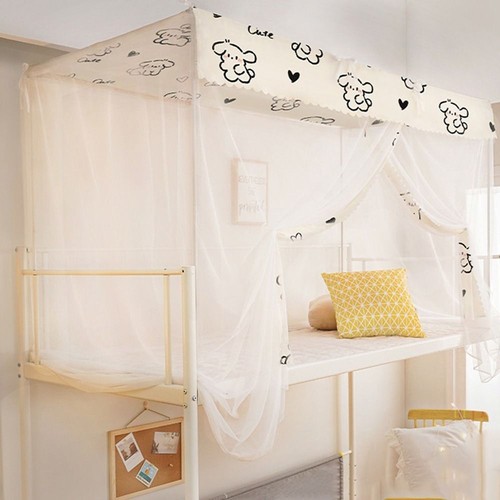Square Dustproof Top Mosquito Net Polyester Fabric Summer Netting Student - Picture 12 of 14
