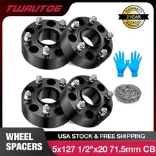 1" / 1.5" / 2" Hubcentric Wheel Spacers 5x5 For Jeep JK Wrangler Grand Cherokee