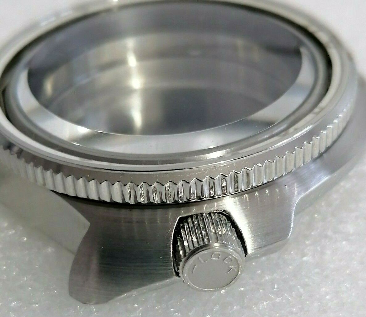 SILVER LOCK CROWN FOR STEELDIVE SEIKO NH35/36 6105 CAPTAIN WILLARD