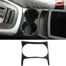 Fit For Audi Q5 2009-2017 Black Titanium Gear Water Cup Holder Panel Cover Trim