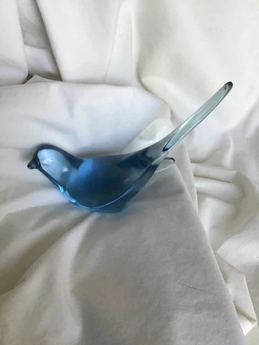 Vintage Fenton Art Glass Provincial Bluebird Bird of Happiness