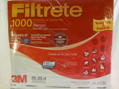 3M Filtrete 4-Inch MPR 1000 Micro Allergen Defense Air Filters