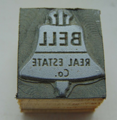 Printing Letterpress Printers Block Bell Real Estate Co | eBay
