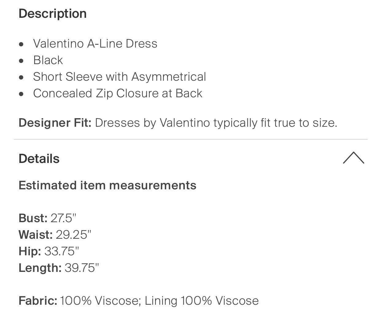Valentino Authentic Solid Black Short Sleeve Asym… - image 5