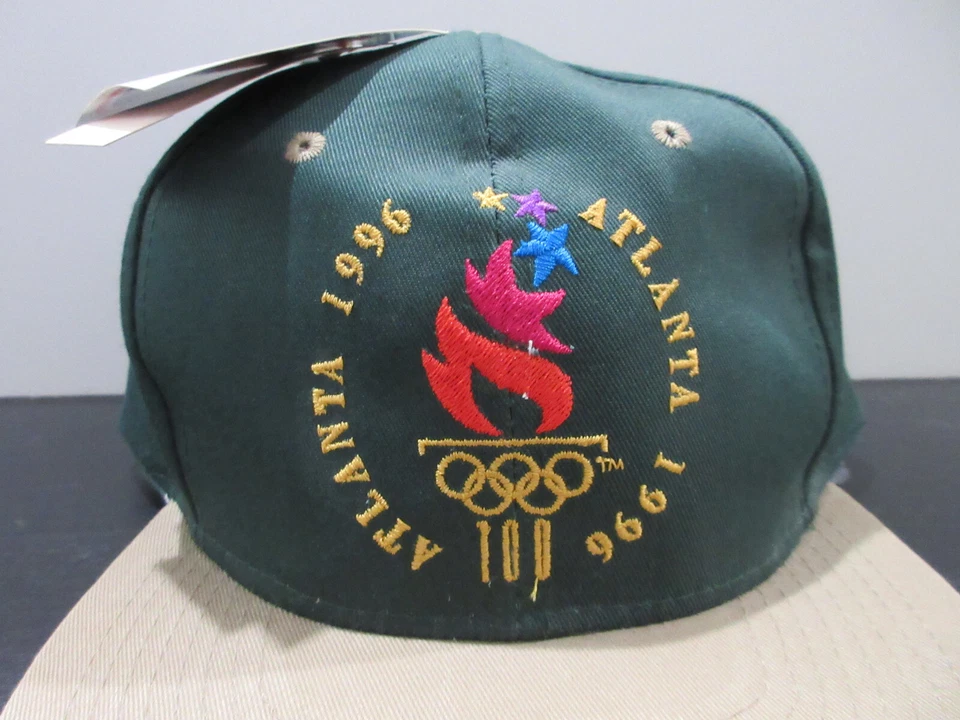DE COLECCIÓN Gorra Olimpiada Gorra Snap Back Verde Atlanta Juegos de Verano Logo 7 Hombres Años 90 Foto 2 de 4