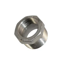 1" to 3/4" NPT threaded SS 304 HEX Reducing bush adapter Reducer Fitting Adapter