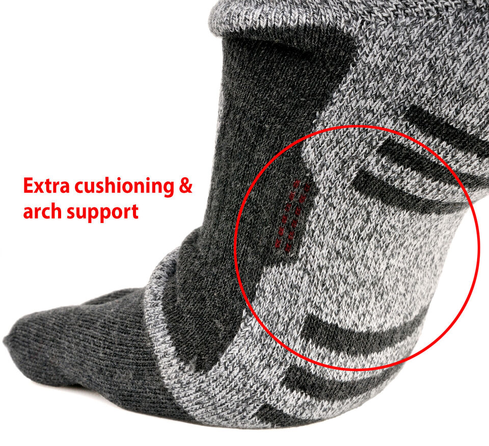 Mens Thermal Winter Sport Warm Heat Thick Crew Five Finger 5 Toe Socks | eBay