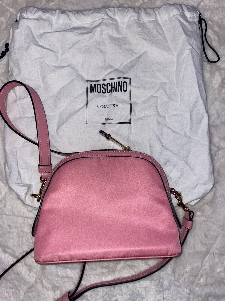 MOSCHINO Bag Nylon Pink Birthday Cake Bear “THIS IS NOT A