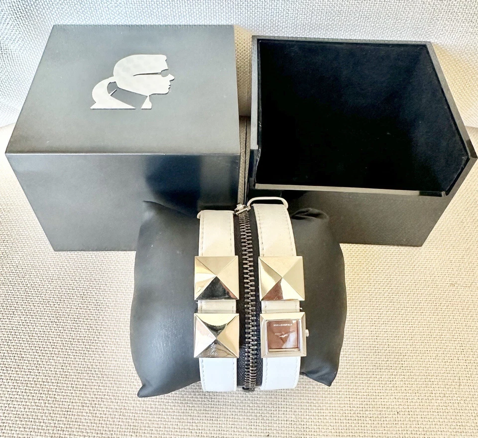 Reloj pulsera Karl Lagerfeld brazalete auténtico único Foto 3 de 4