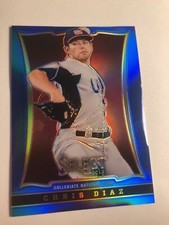 2013 Panini USA Baseball Select Blue Prizm Chris Diaz 72 /199