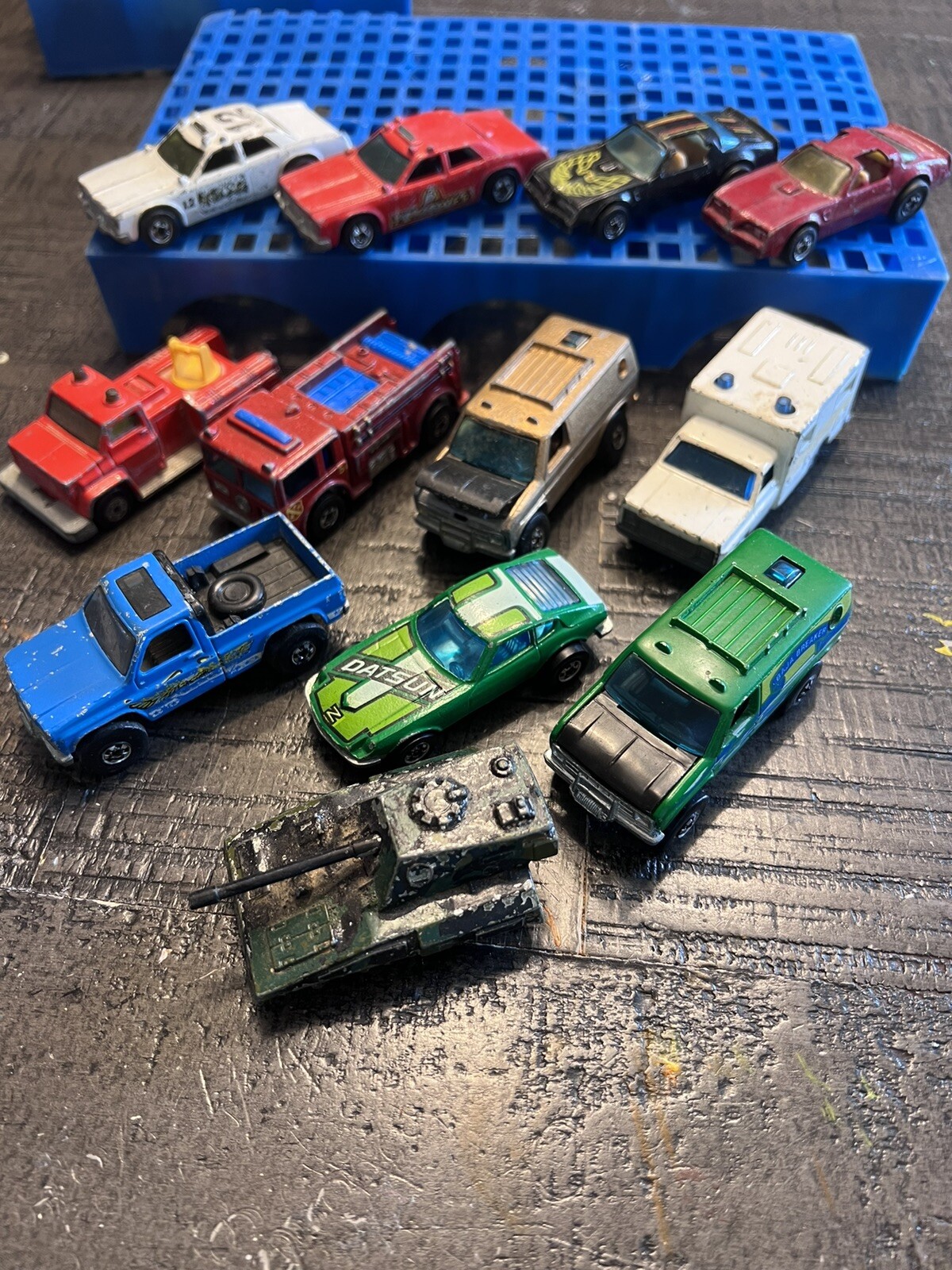 Matchbox Lot 1976 1977 Hot Bird, Ambulance, Fire Trucks, Cars Hong Kong England