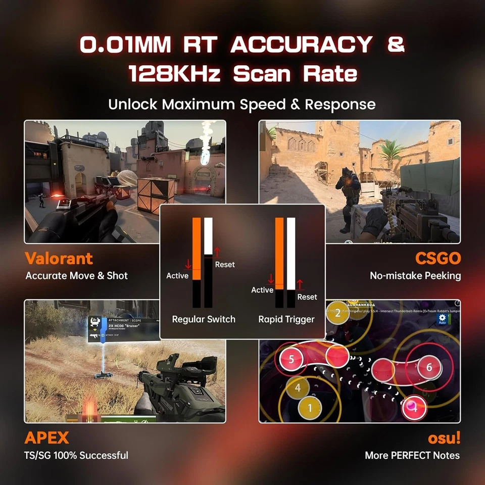 ATTACK SHARK x MAMBASNAKE X60 HE Rapid Trigger  Gaming Keyboard With C01 Cable - Image 4 of 4