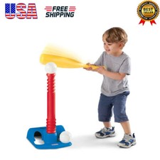 Kids T-Ball Set with Bat and 2 Balls Ages 18 Months to 4 Years Sport Toys New