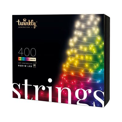 Twinkly Strings   App-Controlled LED Christmas Lights with 400 RGB+W (16 Mill...