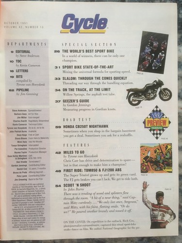 Cycle October 1991 - Picture 2 of 3