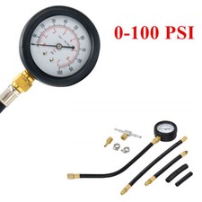 Universal Fuel Injection Gauge Pressure Tester Car System Pump Tool 0-100 PSI