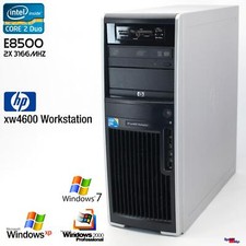 HP WORKSTATION XW4600 500GB 8GB RAM E8500 COMPUTER PC WINDOWS XP RS232 PARALLEL