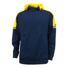 Adidas Men's Navy/Yellow Bungee Adjustable Player Hoodie