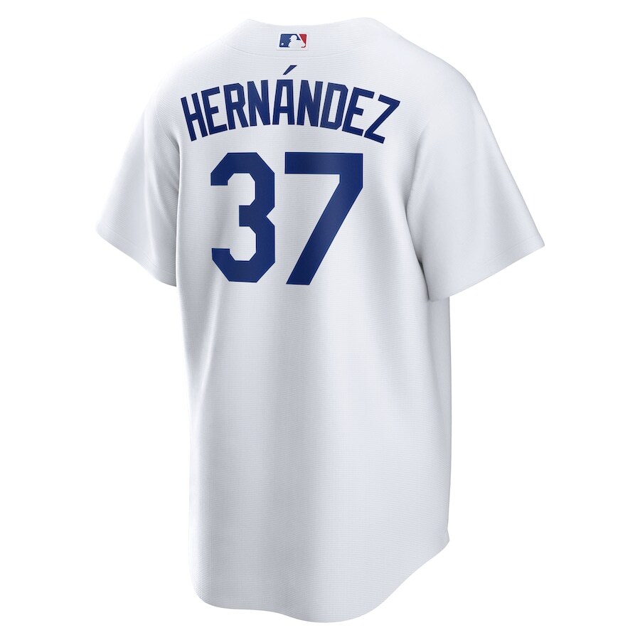 Los Angeles Dodgers Teoscar Hernandez #37 Nike White 2025 Official