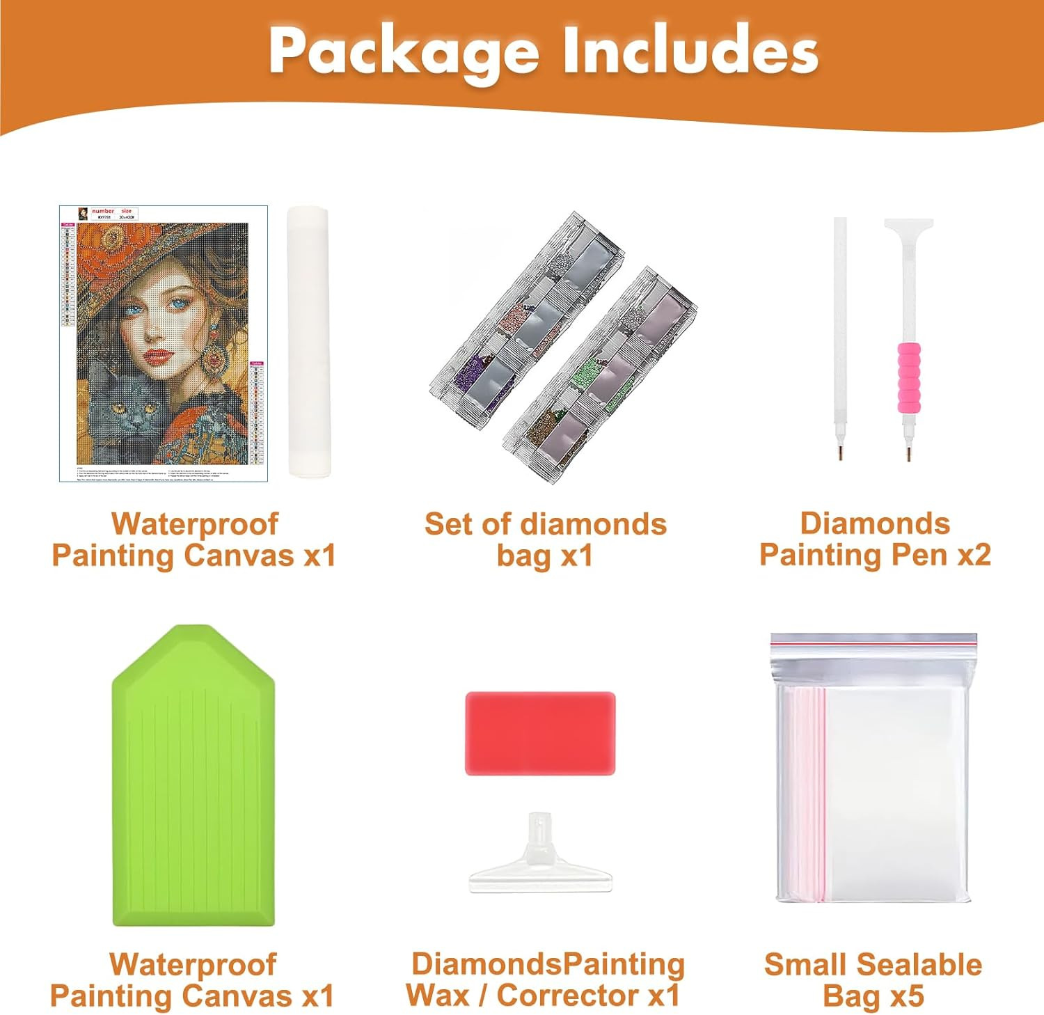 Diamond Painting Kits for Adults, Pretty Woman Hugging Black Cat Diamond Art Kit