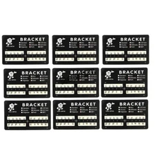10 Packs Dental Ortho Metal Brackets Braces Mini/Standard Roth/MBT 022/018 3/345