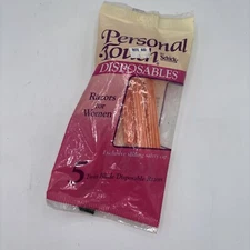Vintage 1995 Schick Personal Touch Slim Women's Disposables Razor 5 Ct Sealed