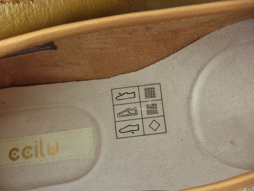 CCILU Oro Cobre & Marfil Manoletinas Planas Zapato Eur 38 Ee. Uu. 7M - Imagen 4 de 9
