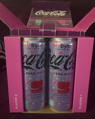 Coca-Cola   Zero Sugar Byte Limited Edition Specialty Box In HAND!