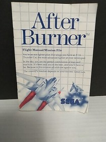 Sega Master System After Burner Complete Authentic Game Cleaned Tested Working