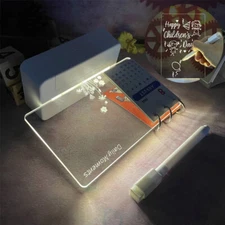 Note Board Gift USB Message Board Light  With Pen Led Night Light Creative