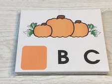 Pumpkin Patch Dry Erase - Laminated Activity Set - Missing Letters