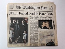 Washington Post July 18 1999 JFK Jr Feared Dead Plan Crash 