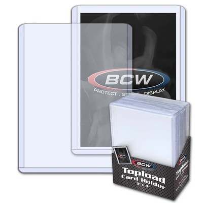 BCW Card Toploaders You Pick: 3x4 Standard, Semi-Rigid #1 & #2 Plastic Holders