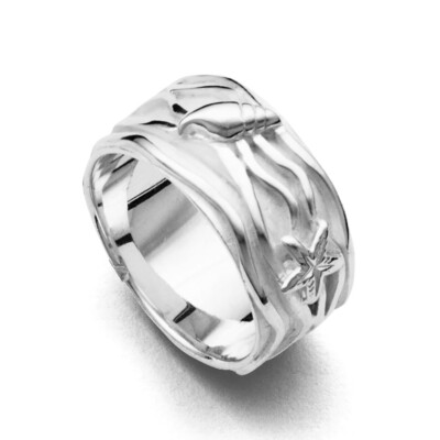 DUR 925 Silber Schmuck Ring ''Strandwellen'' R4484 NEU