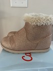 Cat & Jack Haiden Girls Rose Gold Glitter Boots- Size 3- GUC- *See Notes* — photo 7