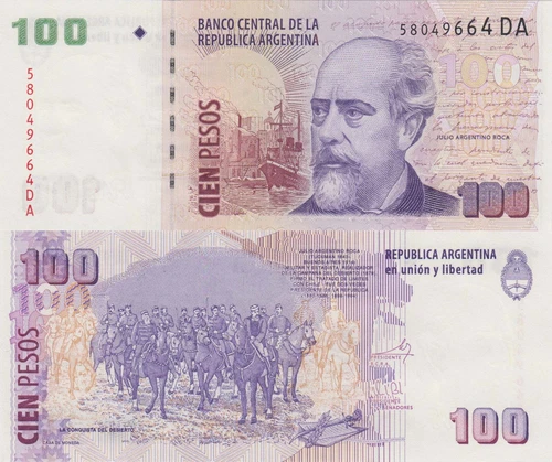 Argentina 100 Pesos (ND/2013) - Roca/p357a.6, B410f Series DA UNC