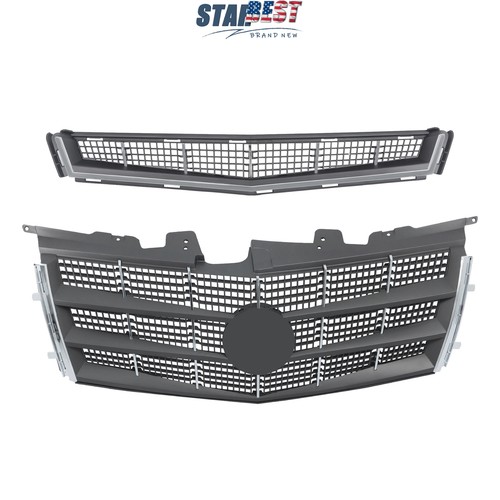 Conjunto de parrilla inferior superior delantera apto para Cadillac CTS 2008 2009 2010 2011 2 PIEZAS - Imagen 4 de 13