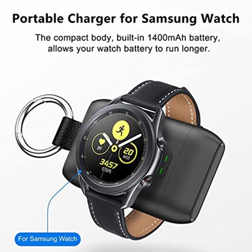 Mini ładowarka magnetyczna typ C / USB kabel ładujący do Samsung Galaxy Watch 1400MAH - Zdjęcie 3 z 13