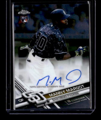 2017 Topps Chrome Rookie Autographs #RAMM Manny Margot Auto - NM-MT