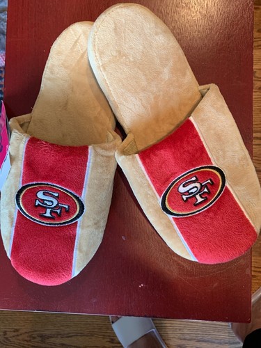 San Francisco 49ers NFL Men's Colorblock Slide Slippers, Size Small (7/8) NWT - Picture 2 of 6