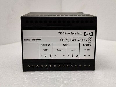 DEIF WSS INTERFACE BOX 2035000006