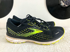 Brooks Black Yellow Lace Up Men's Running Low Top Sneakers US 12 EU 46 D