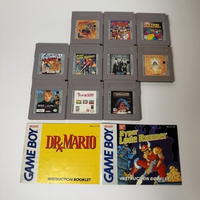 Lot Of 10 Nintendo Game Boy Games Addams Family Kwirk Tetris Tamagotchi Veediots