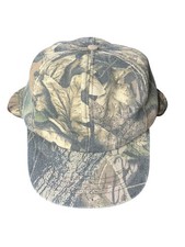 Vtg Whitewater Outdoors Camo Hunting Hat Cap Ear Flaps Made in USA XL Warm