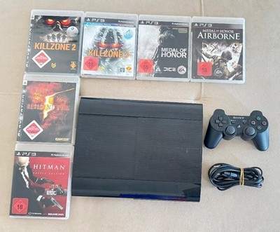 Sony PlayStation 3 PS3 - Super Slim Konsole | 6x Spiele USK 18 | GETESTET