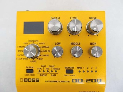 BOSS OD-200 Hybrid Drive Pedal Distortion and Overdrive gebraucht NEUWERTIG