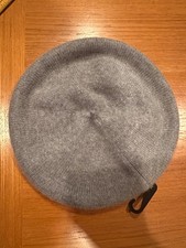 NORDSTROM RACK CASHMERE KNIT BERET GRAY HEATHER OS NWT