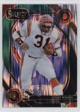 2024 Panini Select Club Level Black & Green Shock Prizm Ickey Woods #260 1p6z