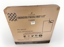 Foam Puzzle Exercise Mat 12 Tiles 24 x24 1/2 Black 48 Sq Ft ProsourceFit NIB